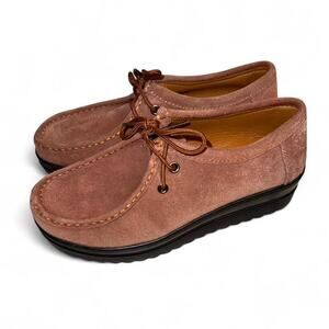 Boho western preppy suede leather moccasin loafers